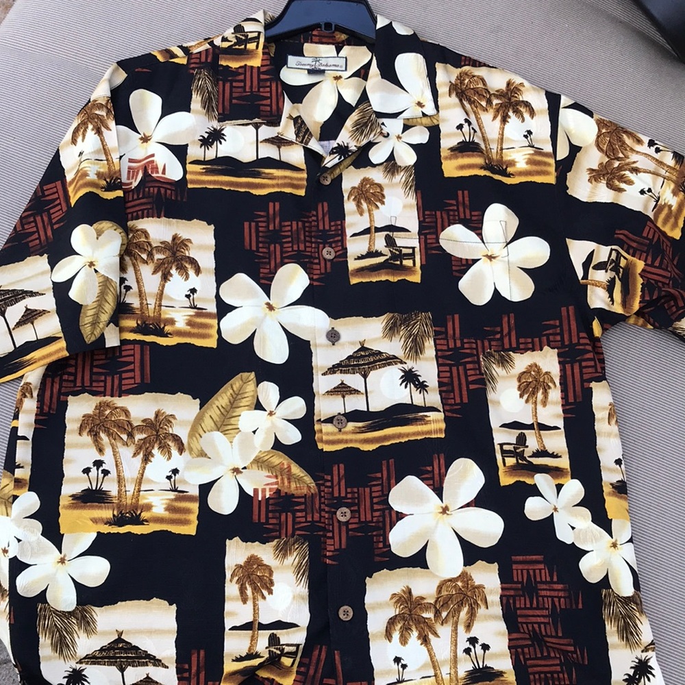 Mens Tommy Bahama Hawaiian Dress Shirt Large